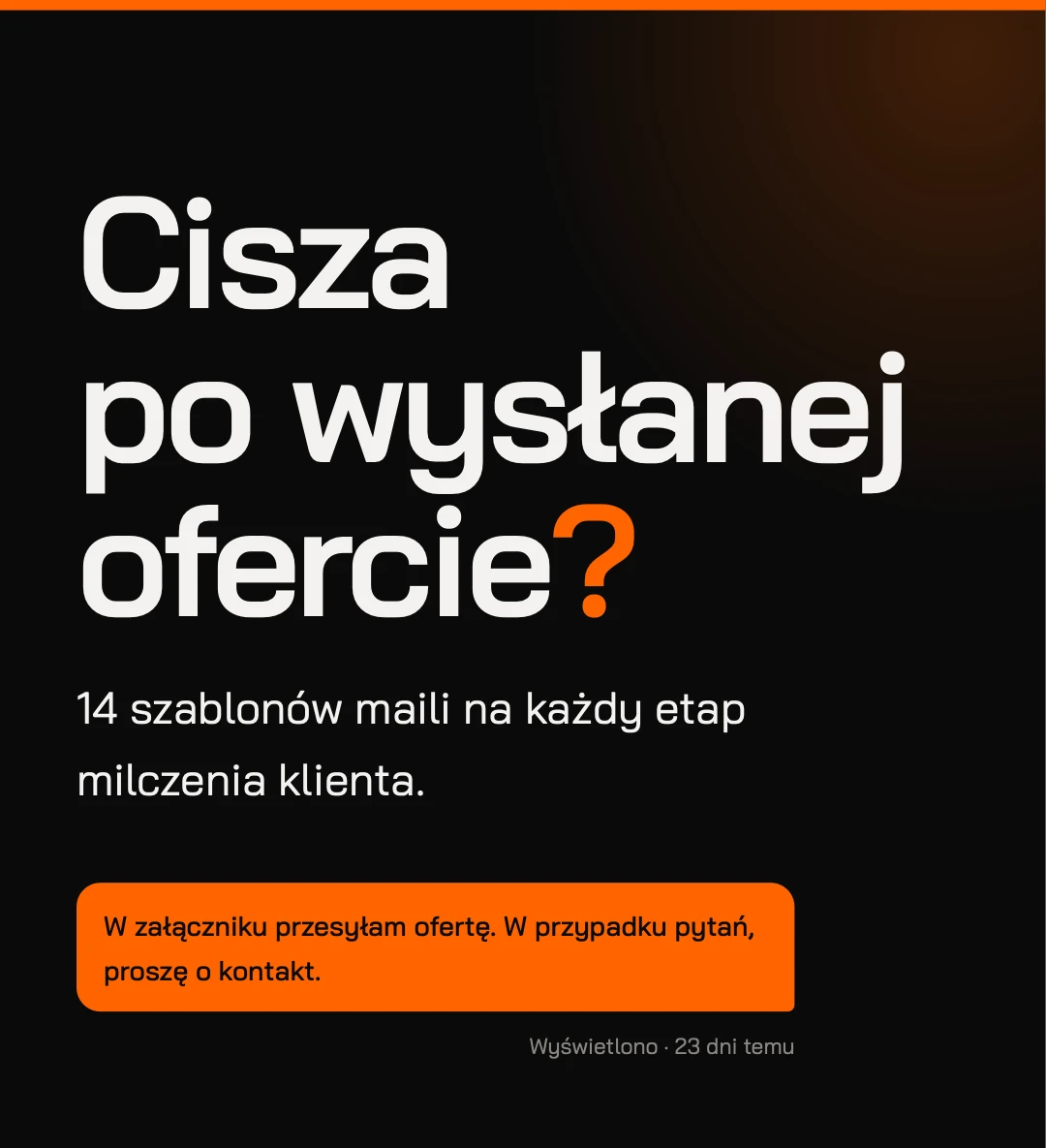 Okładka e-booka „Cisza po wysłanej ofercie?”
